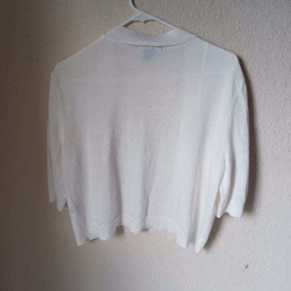 Lauren Ralph Lauren Short sleeve open-front cardigan. - Picture 2 of 6